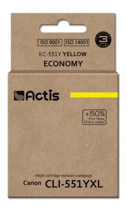 Actis KC-551Y Tusz (zamiennik Canon CLI-551Y; Standard; 12 ml; żółty)
