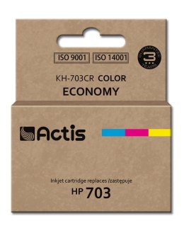 ACTIS KH-703CR Tusz (zamiennik HP 703 CD888AE; Standard; 12 ml; kolor)