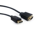 Kabel DisplayPort VGA 1.8m czarny