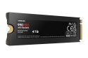 SSD PCIE G4 M.2 NVME 4TB W/HS/990 PRO MZ-V9P4T0CW SAMSUNG