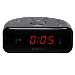 Budzik Analogowy Denver Electronics CR-430 Czarny Alarm Włącznik/wyłącznik Wbudowany wyświetlacz Wyłącznik czasowy Wbudowane gło