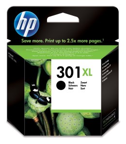 Tusz HP czarny HP 301XL, HP301XL=CH563EE, 480 str.,8 ml