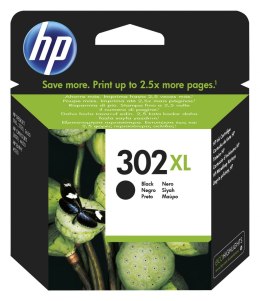 Tusz HP czarny HP 302XL, HP302XL=F6U68AE, 480 str.,8,5 ml