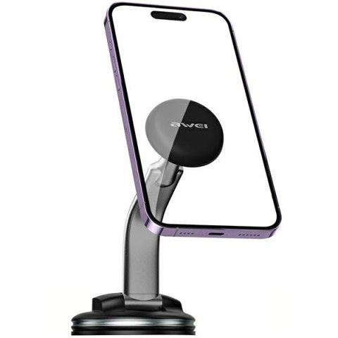AWEI magnetyczny uchwyt samochodowy X45do szyby/na kokpit czarny/black