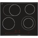 Płyta ceramiczna Bosch PKN675DP1D Serie 8 60 cm | 4 pola | PowerBoost | timer | czarny | bezramkowa