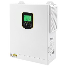 Qoltec Hybrydowy inwerter solarny Off-Grid 2.5kVA| 2.5kW | 100A | MPPT | LCD | BMS | Sinus