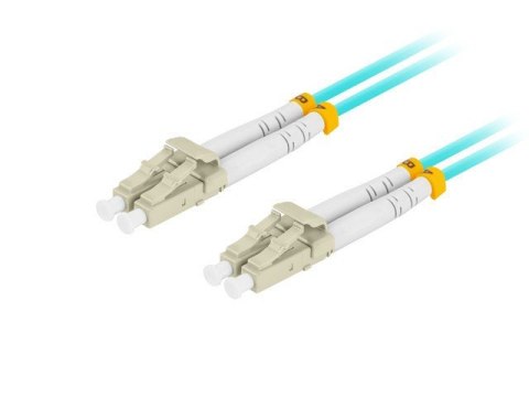 Patchcord światłowodowy Mm Lc/Upc-Lc/Upc Duplex 3.0mm 3m Aqua