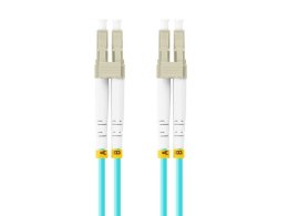 Patchcord światłowodowy Mm Lc/Upc-Lc/Upc Duplex 3.0mm 3m Aqua