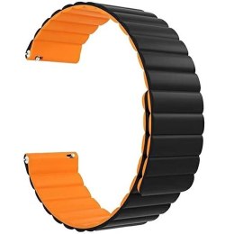 Beline pasek Watch 22mm Magneticczarno-pomarańczowy black/orange