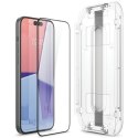 Spigen Glas.TR FC iPhone 15 6.1" "EZ FIT" 2 szt. szkło hartowane czarna ramka AGL06904