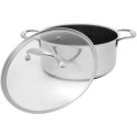 Garnek z Pokrywką Kohersen 71104 Srebrzysty Stal nierdzewna Aluminium Ø 24 cm 4,9 L