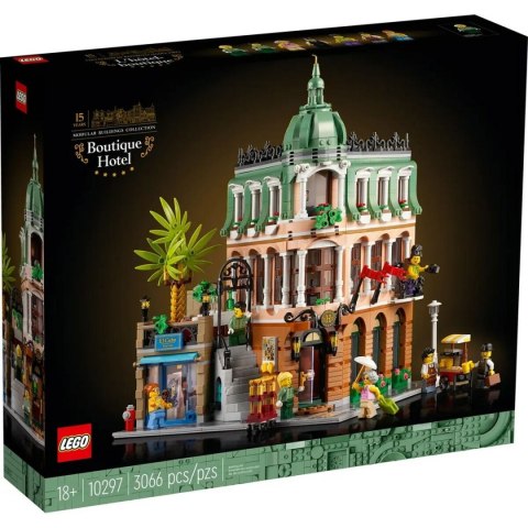 Zestaw do budowania Lego Icons 10297 Boutique Hotel Czarny 3066 Części