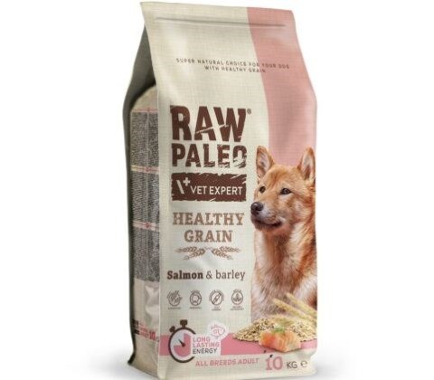 VetExpert Raw Paleo Healthy Grain Salmon&Barley Adult - Karma sucha dla psów - 10kg