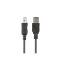 Kabel USB A na USB B Lanberg CA-USBA-15CU-0010-BK Czarny 1 m