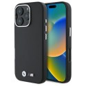 BMW BMHCP16X23PMWK iPhone 16 Pro Max 6.9" czarny/black hardcase M Smooth Full Wrapped Metal