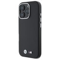 BMW BMHCP16X23PMWK iPhone 16 Pro Max 6.9" czarny/black hardcase M Smooth Full Wrapped Metal