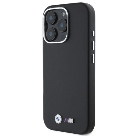 BMW BMHCP16X23PMWK iPhone 16 Pro Max 6.9" czarny/black hardcase M Smooth Full Wrapped Metal