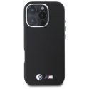 BMW BMHCP16X23PMWK iPhone 16 Pro Max 6.9" czarny/black hardcase M Smooth Full Wrapped Metal