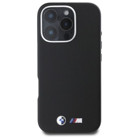 BMW BMHCP16X23PMWK iPhone 16 Pro Max 6.9" czarny/black hardcase M Smooth Full Wrapped Metal