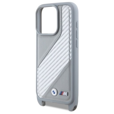 BMW BMHCP16X23PSCCG iPhone 16 Pro Max 6.9" szary/grey hardcase M Edition Carbon Stripe & Strap