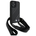 BMW BMHCP16M23PSCCK iPhone 16 Plus 6.7" czarny/black hardcase M Edition Carbon Stripe & Strap