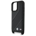 BMW BMHCP16M23PSCCK iPhone 16 Plus 6.7" czarny/black hardcase M Edition Carbon Stripe & Strap