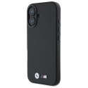 BMW BMHCP16S23PUFWC iPhone 16 6.1" czarny/black hardcase Carbon Wrapped Metal