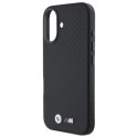 BMW BMHCP16S23PUFWC iPhone 16 6.1" czarny/black hardcase Carbon Wrapped Metal