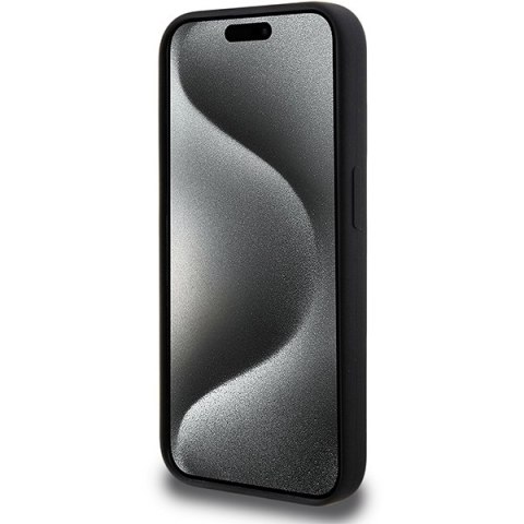 BMW BMHMP15L22SMPK iPhone 15 Pro6.1" czarny/black hardcase M Silicone Pattern MagSafe