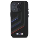 BMW BMHMP16X23SLIK iPhone 16 Pro Max 6.9" czarny/black hardcase Silicone Turning Lines MagSafe