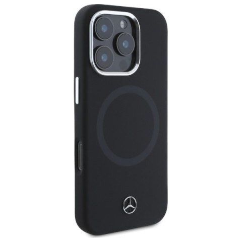 Mercedes MEHMP16L23SUTTK iPhone 16 Pro 6.3" czarny/black hardcase Silicone Tonal Logo MagSafe
