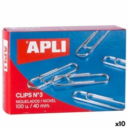 Clip Apli Nº 3 nikiel 40 mm (10 Sztuk)