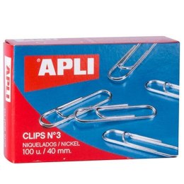 Clip Apli Nº 3 nikiel 40 mm (10 Sztuk)