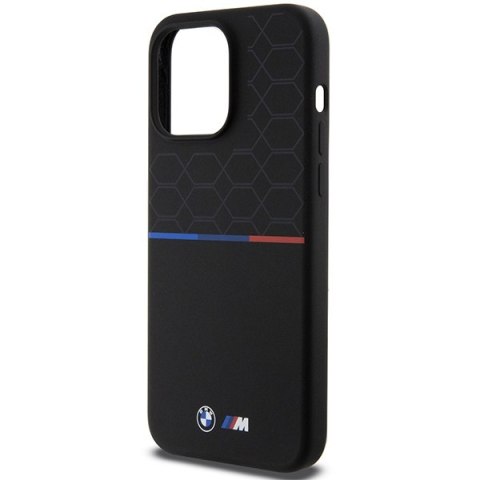 BMW BMHMP15X22SMPK iPhone 15 Pro Max6.7" czarny/black hardcase M Silicone Pattern MagSafe