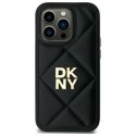 DKNY DKHCP14SPQDSLK iPhone 14 6.1" czarny/black Quilted Stack Logo