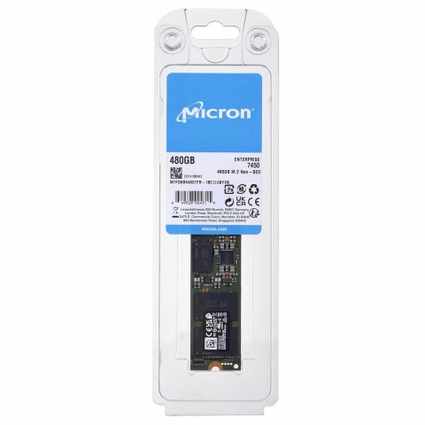 Dysk SSD Micron 7450 PRO 480GB M.2 (22x80) NVMe PCI 4.0 MTFDKBA480TFR-1BC1ZABYYR (DWPD 1)