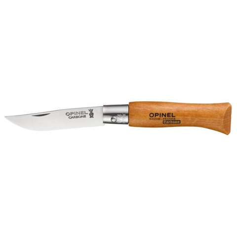 Brzytwa Opinel Nº4 Stal węglowa drewno bukowe 5 cm