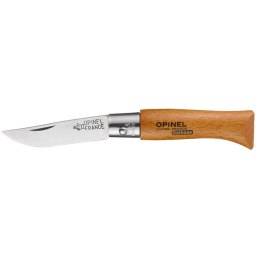 Brzytwa Opinel nº3 Stal węglowa drewno bukowe 4 cm