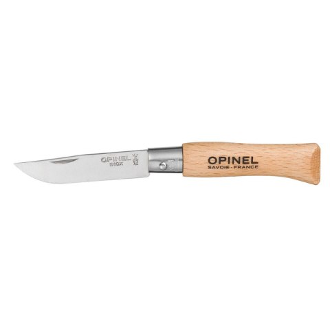 Brzytwa Opinel nº4 Stal nierdzewna drewno bukowe 5 cm