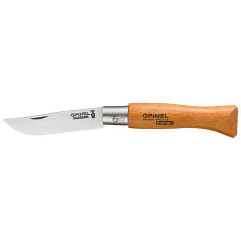 Brzytwa Opinel nº5 Stal węglowa drewno bukowe 6 cm