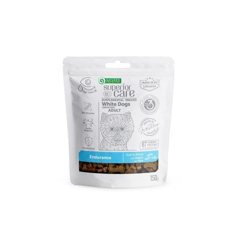 Nature's Protection SC White Dogs Adult Endurance Insects Rice 150g