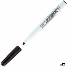 Marker/mazak Bic Velleda 1741 Biała tablica Czarny (12 Sztuk)