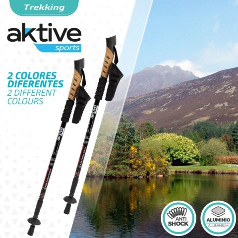 Zestaw 2 kijków do trekkingu Aktive 5 x 135 x 5 cm (6 Sztuk)