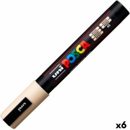 Marker farby akrylowe POSCA PC-5M Beżowy 1,8-2,5 mm (6 Sztuk)