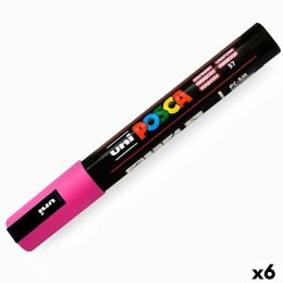 Marker farby akrylowe POSCA PC-5M Truskawka 1,8-2,5 mm (6 Sztuk)