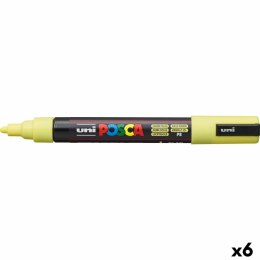 Marker farby akrylowe POSCA PC-5M Żółty 1,8-2,5 mm (6 Sztuk)