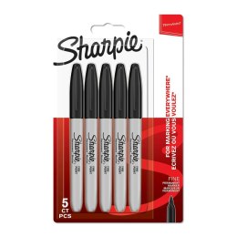 Marker permanentny Sharpie Czarny 5 Sztuk