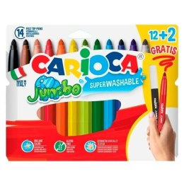 Zestaw markerów Carioca Jumbo 14 Sztuk