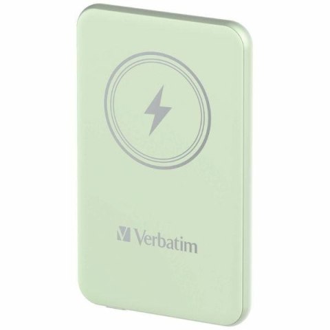 Verbatim Powerbank indukcyjny `n` Go 15W5000mAh Wireless Magnetic zielony/green 32241