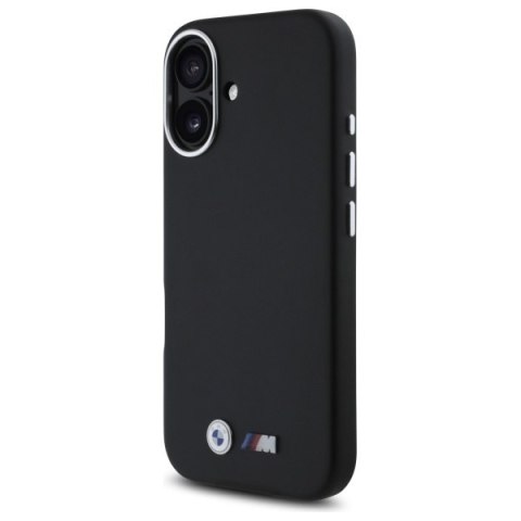 BMW BMHCP16S23PMWK iPhone 16 6.1" czarny/black hardcase M Smooth Full Wrapped Metal